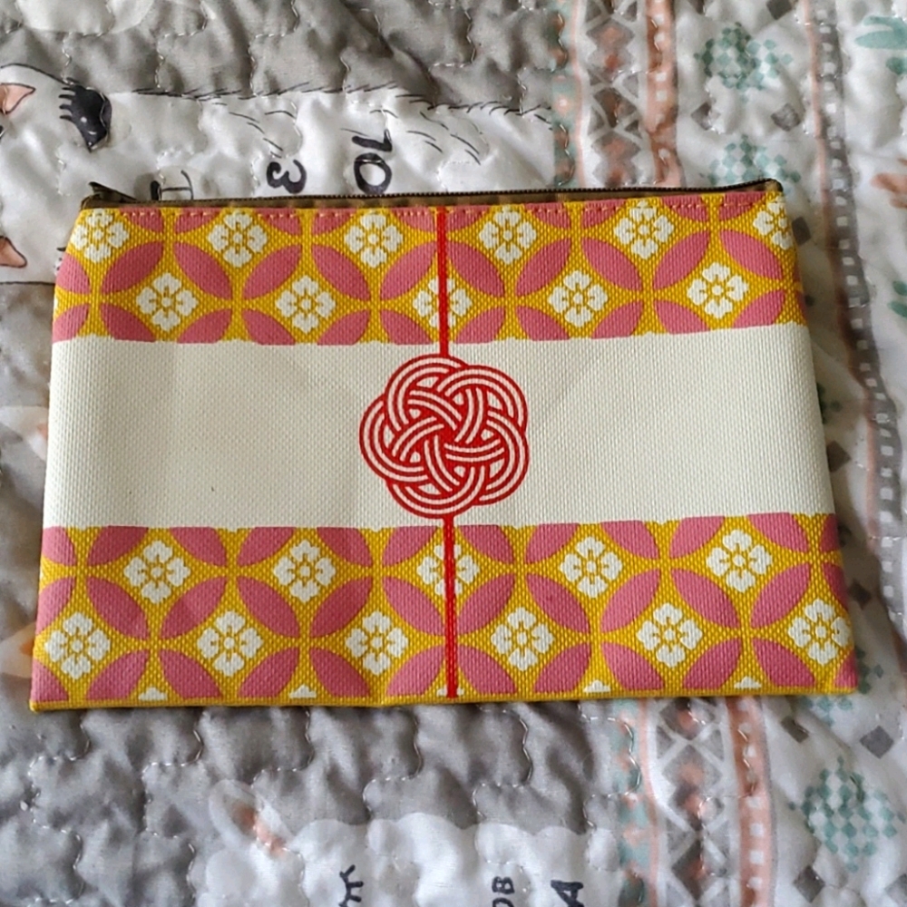 Pink and Yellow Make Up Bag